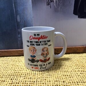 White Ceramic Mug with Heartfelt Message